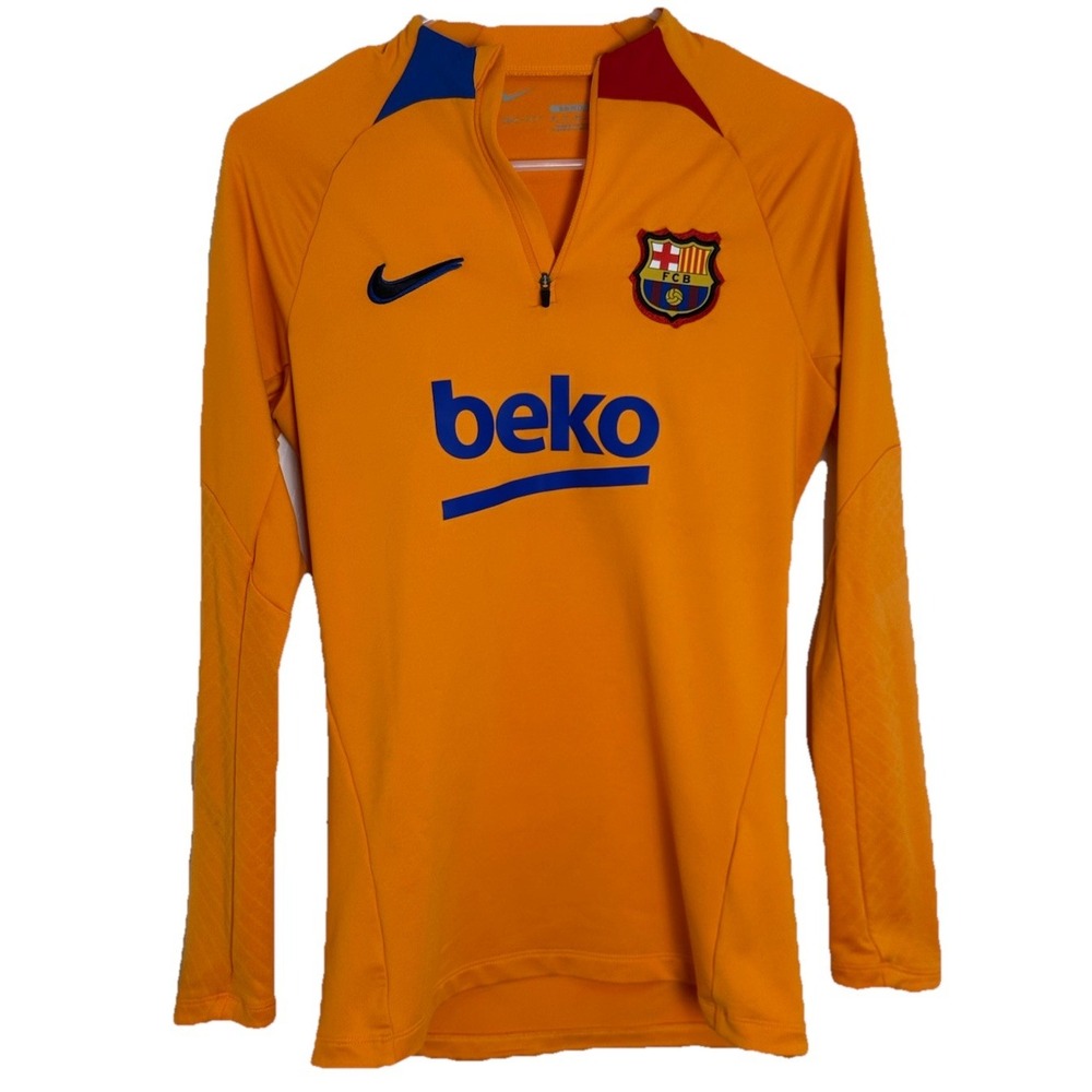 FC‎ Barcelona Pre-Match Training Pullover Top Jersey Jacket Woman's XS